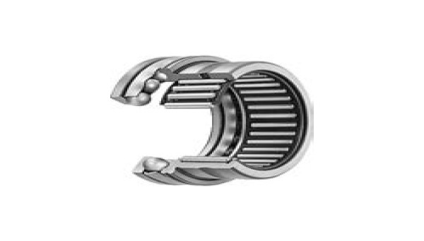 Needle roller bearings with thrust ball bearings